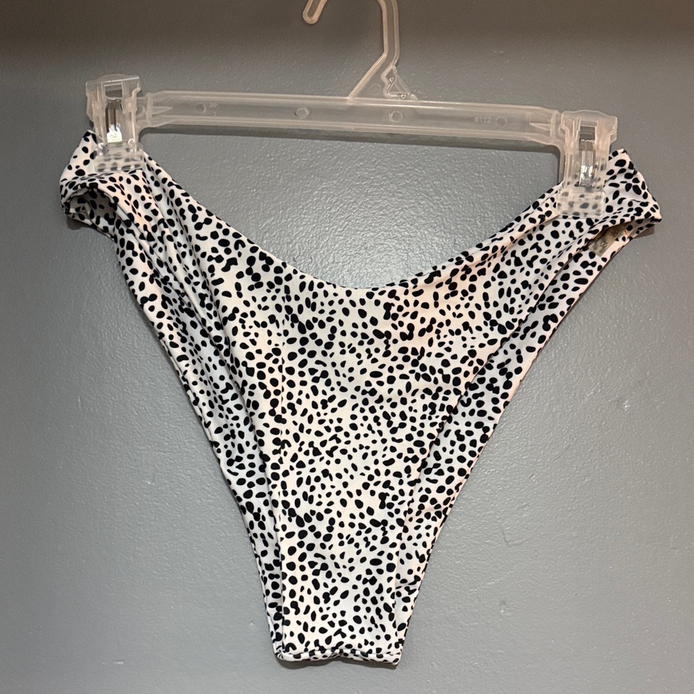 Black and White Polka Dot Bikini Bottom